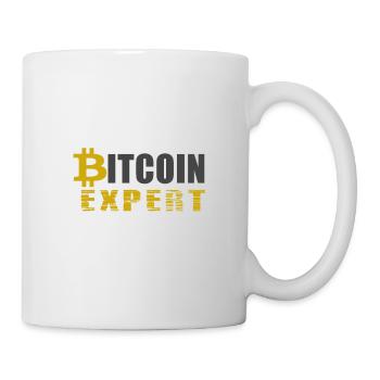 Bitcoin expert - Bitcoin Experte - Tasse - Weiß - Rechts