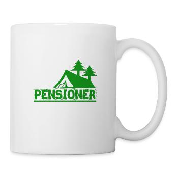 Pensioner camping - Rentner Camping - Tasse - Weiß - Rechts