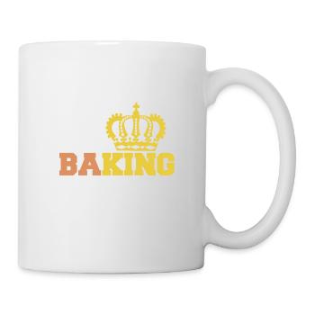 to bake king baking - Mug - white - Right