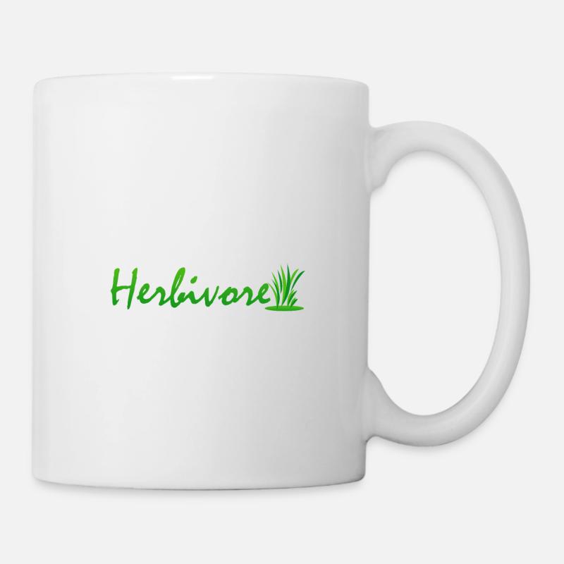 Vegan herbivore - Veganer Pflanzenfresser - Tasse - Weiß
