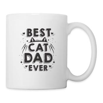 Bester Katzenpapa Katze Papa Geschenkidee - Tasse - Weiß - Rechts