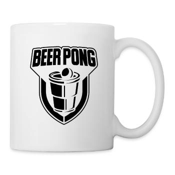 Bière pong, cadeau bière pong boire de l'alcool - Mug blanc - blanc - Droite