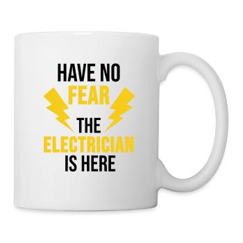 Cadeau de poteau électrique électricien - Mug blanc - blanc - Droite
