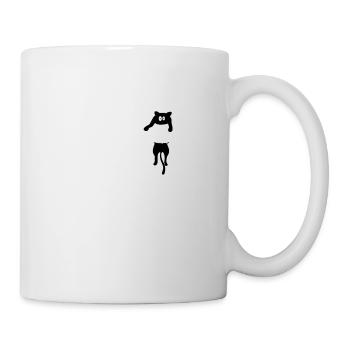 chat dans la poche amour chats mignon drôle - Mug blanc - blanc - Droite