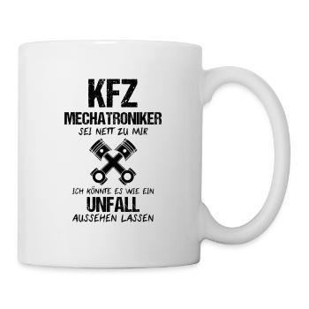 Automotive Mechatronics Technician Screwdriver Slogan Gift - Mug - white - Right