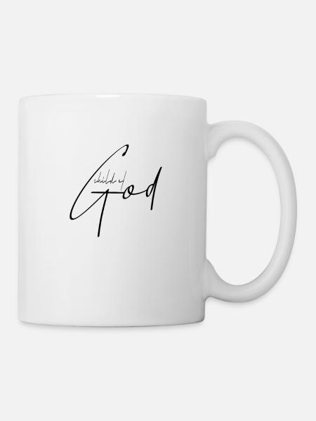 child of god religious Jesus believe faith love - Tasse - Weiß