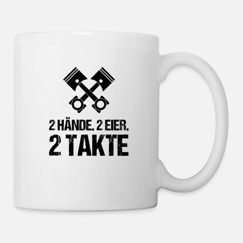 Moped Mofa Motorrad Roller Lustiges Geschenk - Tasse - Weiß