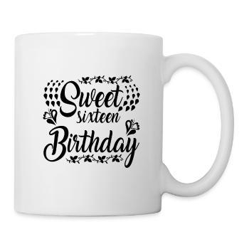 Sweet 16 anniversaire - Mug blanc - blanc - Droite