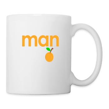 Man go Mango fruit - Mann geht zur Mango-Frucht - Tasse - Weiß - Rechts