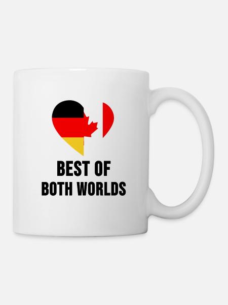 Kanada Deutschland Heimatsland Geschenk - Tasse - Weiß