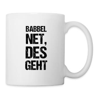 Hessen Frankfurt am Main Hessisch Sprüche Geschenk - Tasse - Weiß - Rechts
