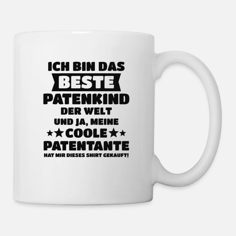 Patenkind Patentante Pate Geburt Spruch Geschenk - Tasse - Weiß
