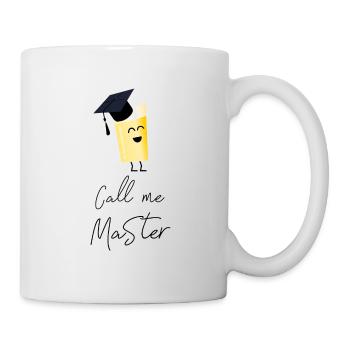 Studienabschluss Geschenk Master Shirt Sponsion - Tasse - Weiß - Rechts
