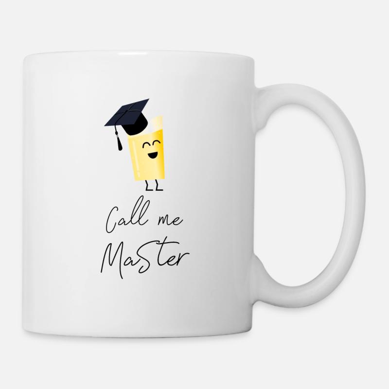 Studienabschluss Geschenk Master Shirt Sponsion - Tasse - Weiß