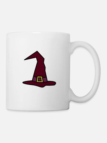Chapeau de sorcière Halloween chapeau de sorcières - Mug blanc - blanc