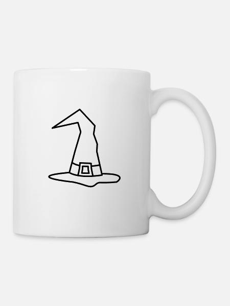 Halloween Hexenhut Witches Hat - Tasse - Weiß