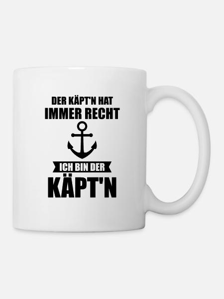 Bootsführerschein Bootsführer Bootsschein Geschenk - Tasse - Weiß