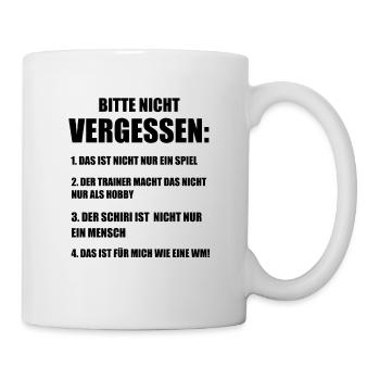 Fussballtrainer Fussball Coach Spruch Geschenk - Tasse - Weiß - Rechts