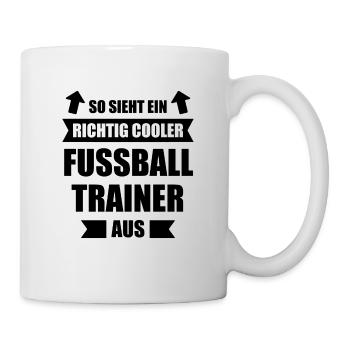 Fussballtrainer Fussball Coach Trainer Geschenk - Tasse - Weiß - Rechts