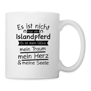 Islandpferde Islandpferd Isländer Island Geschenk - Tasse - Weiß - Rechts