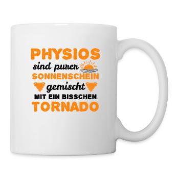 Physiotherapie Physiotherapeuten Physios Geschenk - Tasse - Weiß - Rechts