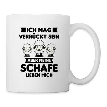 Schäfer Schaf Schafe Hirte Spruch Geschenk - Tasse - Weiß - Rechts