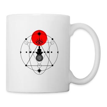 méditation - Mug blanc - blanc - Droite