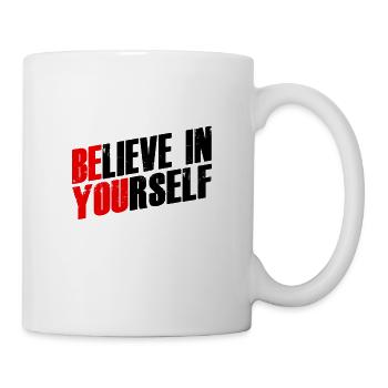 Believe in yourself - Mug - white - Right