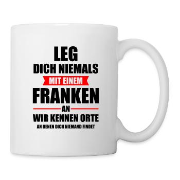 Franke Franken Fränkisch Oberbayern Opa Geschenk - Tasse - Weiß - Rechts
