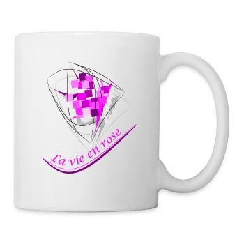 Das Leben in Pink - Tasse - Weiß - Rechts