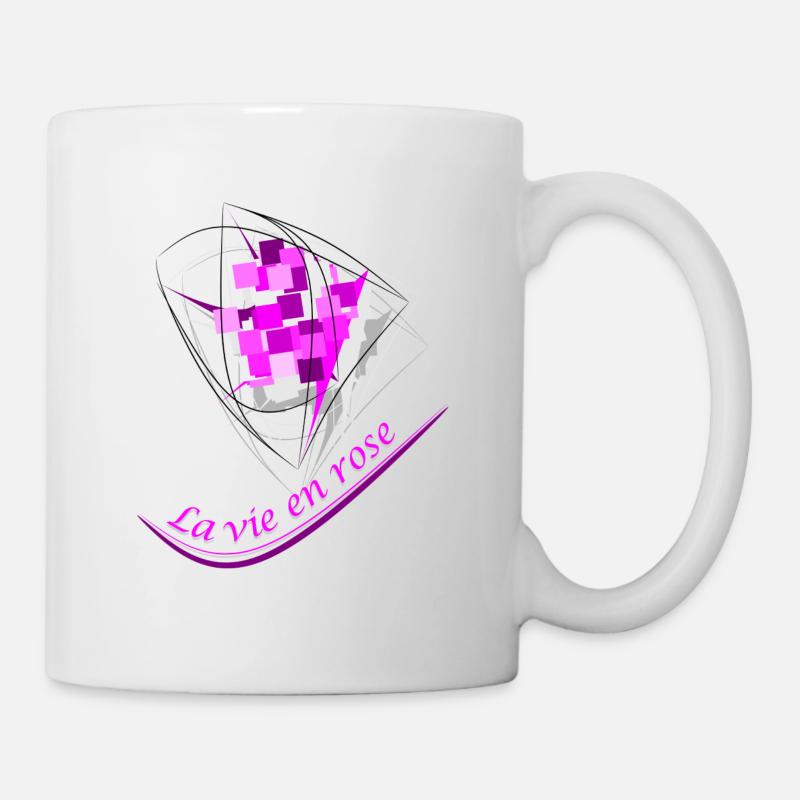Das Leben in Pink - Tasse - Weiß