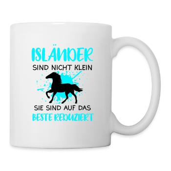 Islandpferd Isländer Pferd Pferde Lustig Geschenk - Tasse - Weiß - Rechts