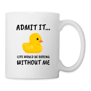 Duck Squeaky duck rubber duck gift - Mug - white - Right