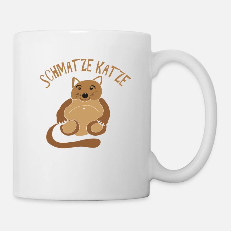 Dicke Katze - Tasse - Weiß