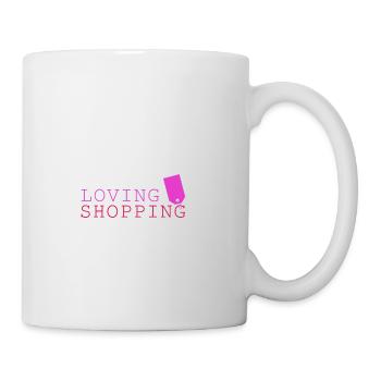 Shopping loving - Einkaufen liebe - Tasse - Weiß - Rechts