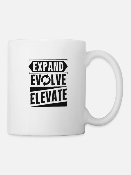 Expand - Evolve - Success - Tasse - Weiß