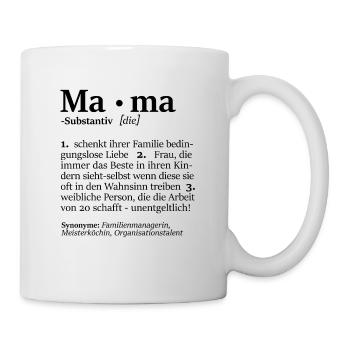 Mama Muttertag Beste Mama Weltbeste Mutter - Tasse - Weiß - Rechts