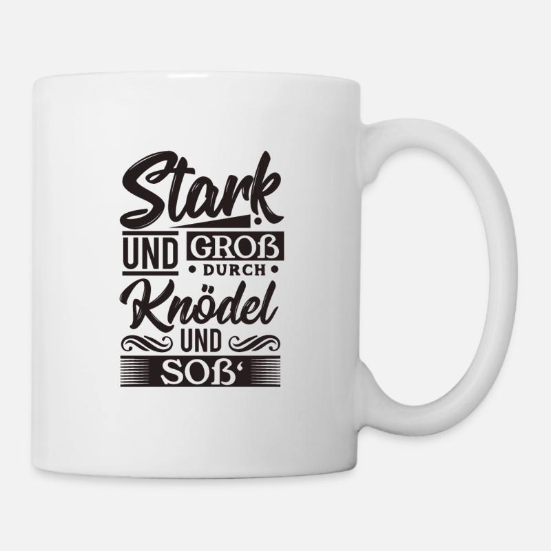 Knödel - Schwäbisch - Bayrisch - Tasse - Weiß