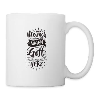 Gott, Jesus, Bibel - Tasse - Weiß - Rechts