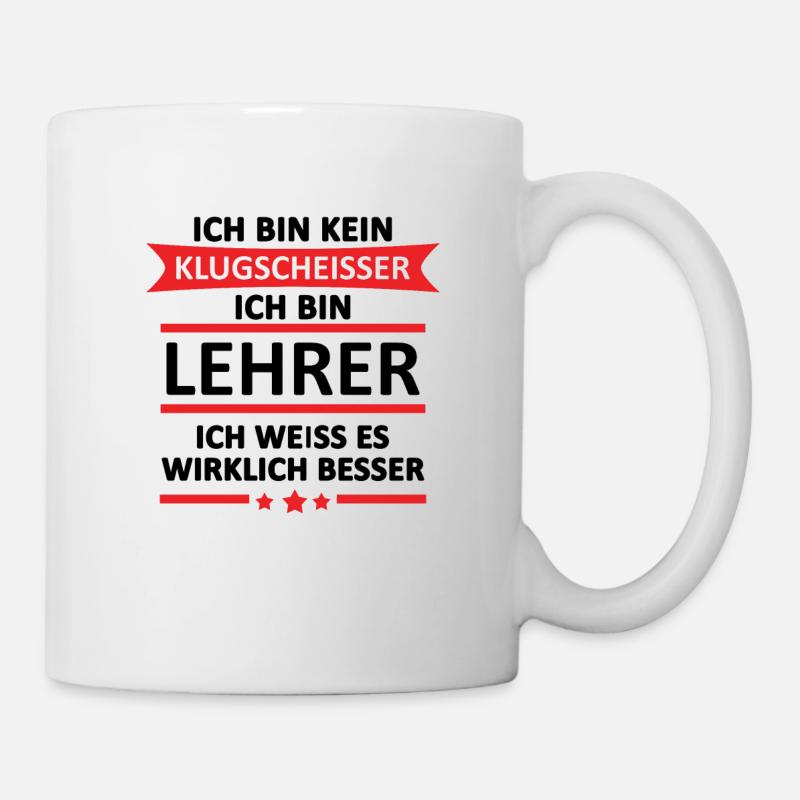 Tshirt für Lehrer - Tasse - Weiß