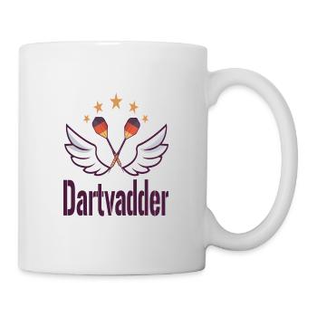 Dart, Geschenk für Darter oder Dartmannschaft - Tasse - Weiß - Rechts