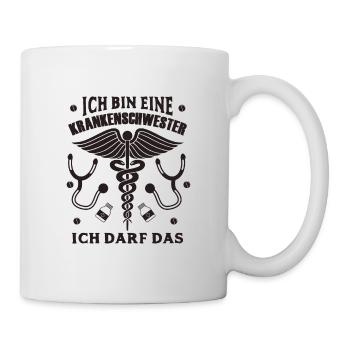 Krankenschwester lustiger Spruch - Tasse - Weiß - Rechts