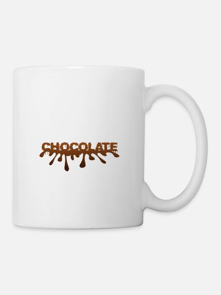 chocolat - chocolat - Mug blanc - blanc