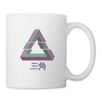 Penrose Triangle - Glitch Vaporwave - Mug - white - Right