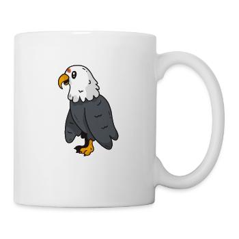 aigle rapace douce image - Mug blanc - blanc - Droite