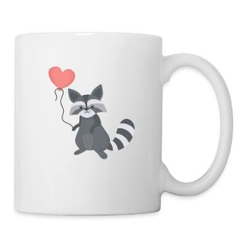 waschbär waschbär liebhaber - Tasse - Weiß - Rechts