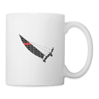 Catamaran with Sailing highlighted - Mug - white - Right