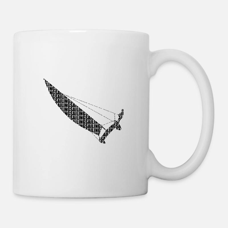 Catamaran Sailing Text - Mug - white