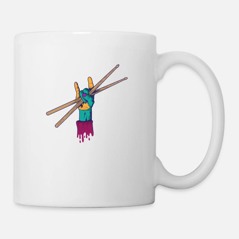 Drumsticks Music Drummer Drumsticks - Mug - white