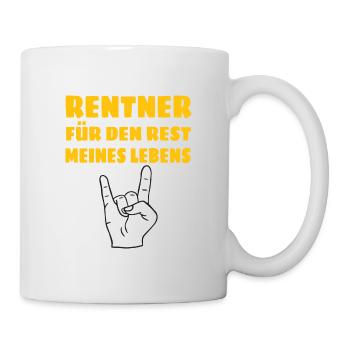rentner lustiger spruch - Tasse - Weiß - Rechts